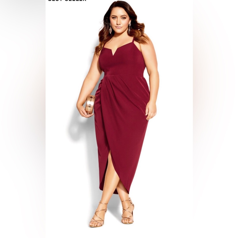 City Chic DRESS SASSY V FF